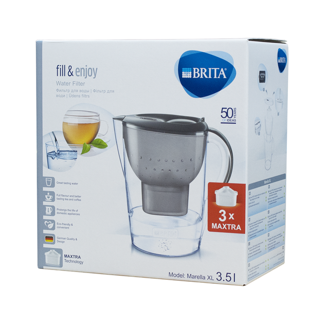 Фильтр-кувшин BRITA Marella XL Графит (PRSR-134) - изображение 3