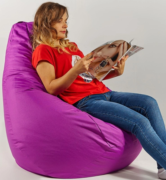Кресло мешок груша 120х85см Фиолетовый - изображение 2