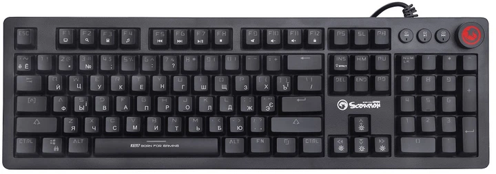 Клавиатура проводная Marvo KG917 Multi-LED Mechanical Blue