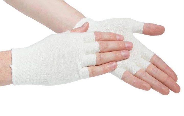 Подперчатки EASY от HANDYboo размер S 1 пара Белые (MAS40024) - зображення 1