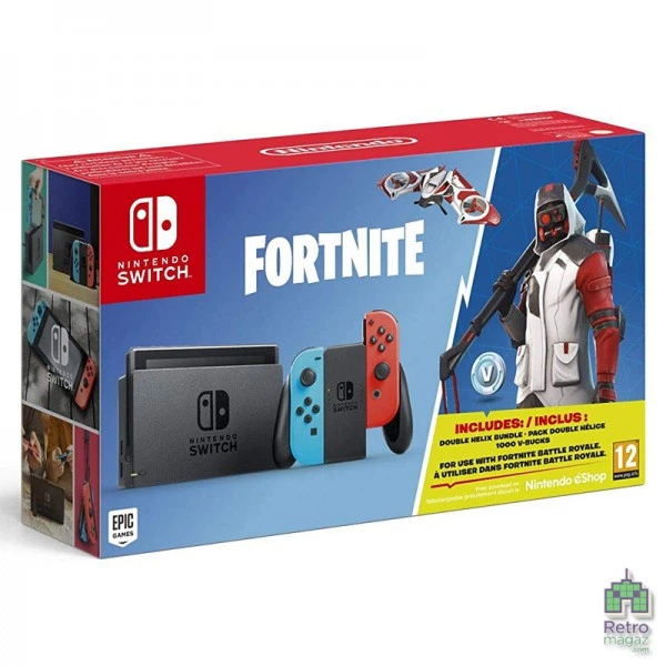 Nintendo Switch 32GB Blue Red + Fortnite Новый – фото, отзывы