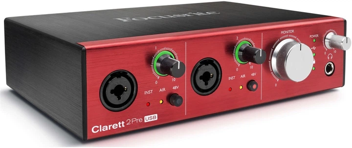 Аудіоінтерфейс Focusrite Clarett 2Pre USB (226750) - зображення 2