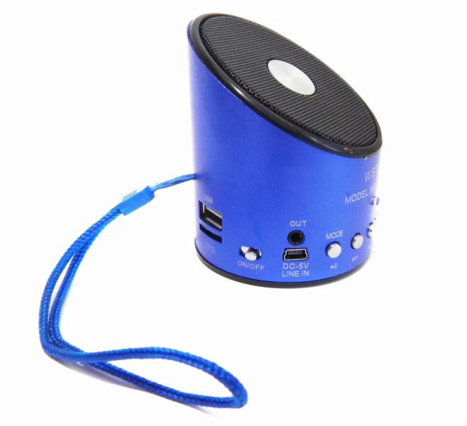Міні портативна MP3 колонка від USB FM A9 Blue - Фото 1 Міні портативна MP3 колонка від USB FM A9 Blue - зображення 1