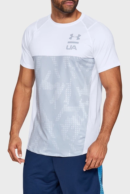 Мужская белая футболка MK1 SS Colorblock Under Armour XXL 1327250