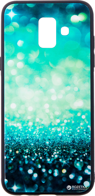 Акція на Панель Dengos Back Cover Glam для Samsung Galaxy J4 2018 (J400) М\'ятно-блакитний калейдоскоп (DG-BC-GL-25) від Rozetka