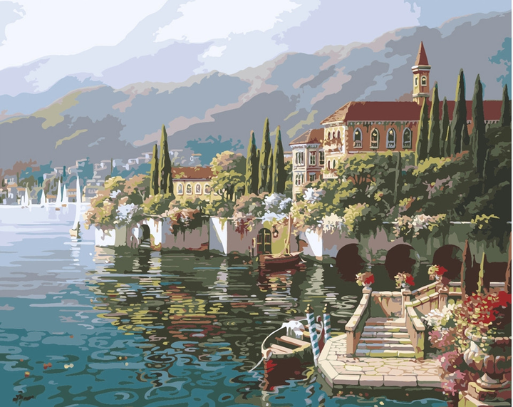 Картина по номерам Берег Варенны, 40x50 см., Идейка – низкие цены ...