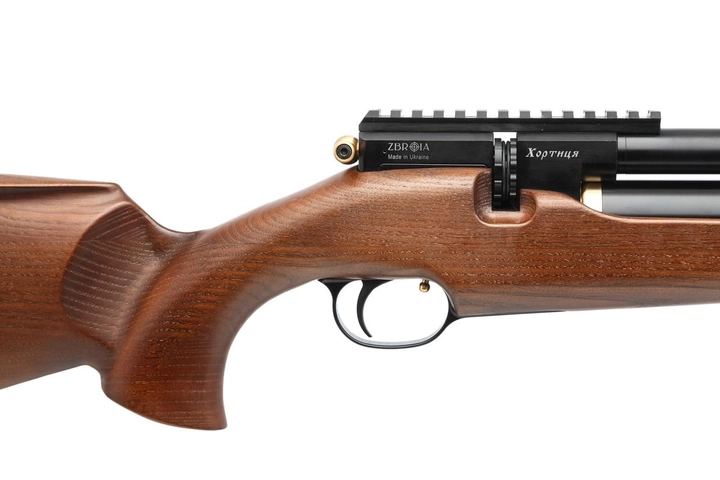 Гвинтівка пневматична PCP Zbroia Хортиця Classic 45m коричнева - зображення 2