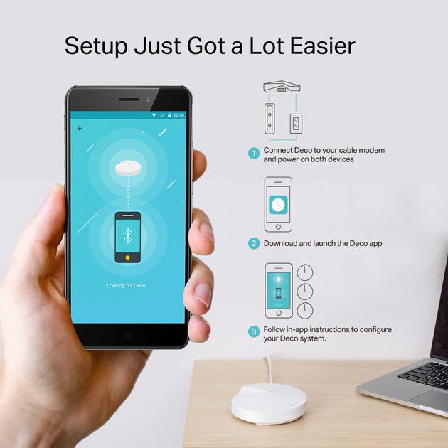 TP-Link Deco M5 3台セット Маршрутизатор TP-LINK Deco M5 (3-pack) MESH система WiFi5