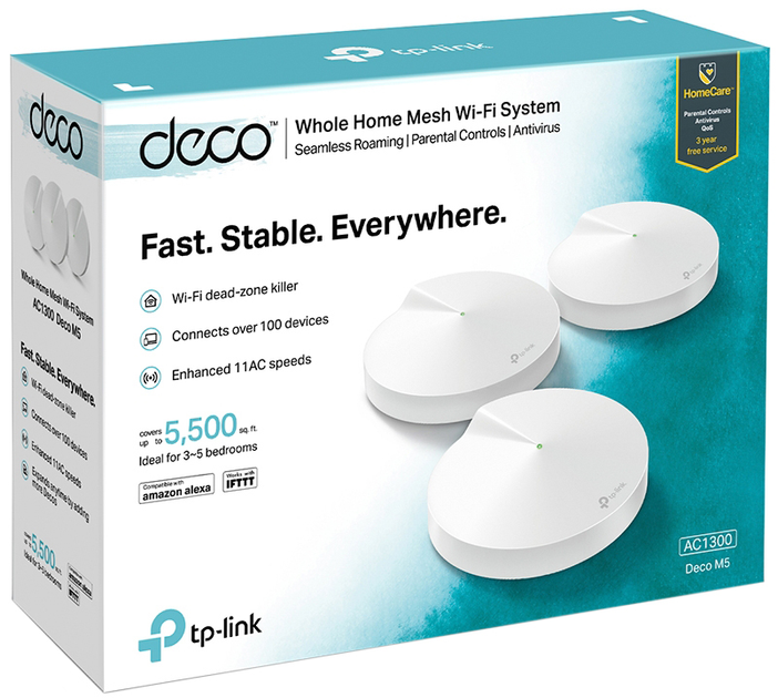 Маршрутизатор TP-LINK Deco M5 (3-pack) MESH система WiFi5