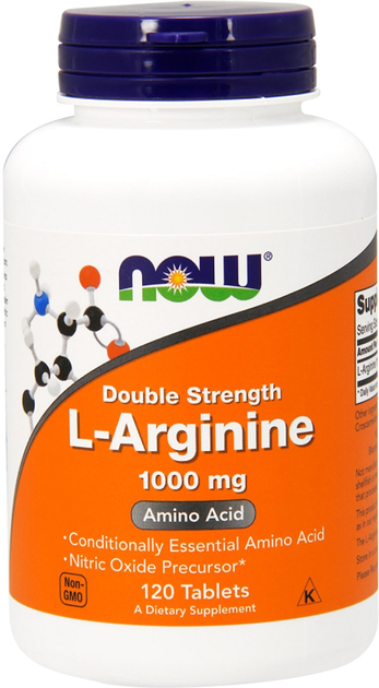 Аминокислота Now Foods L-Аргинин 1000 мг 120 таблеток (733739000354 ...