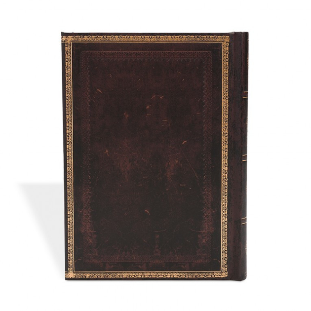 Блокнот Paperblanks Старая кожа Чёрная марокканская Средний с Чистыми ...