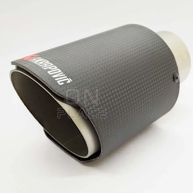 Насадка на глушитель Akrapovic одинарная 53мм-175мм (ZB) | Карбоновая насадка на выхлопную трубу - изображение 6