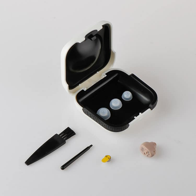 Универсальный слуховой аппарат Medica-Plus sound control 11.0 Внутриушной усилитель слуха с регулятором громкости Бежевый (WB572941) - изображение 2
