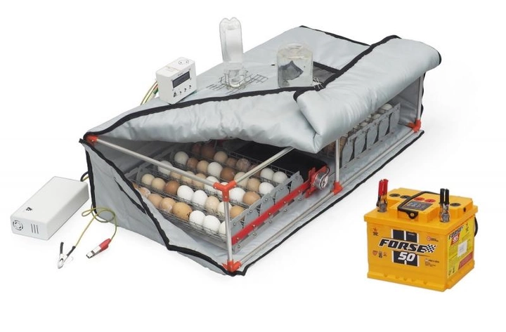 Инкубатор для яиц Broody Double Micro Battery 90 с регулятором влажности и возможностью резервного питания - изображение 1