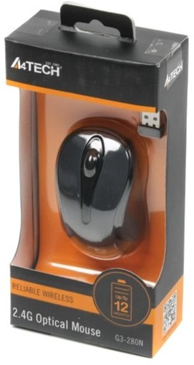 Mysz A4Tech G3-280N Wireless Glossy Grey (4711421874007) - obraz 4