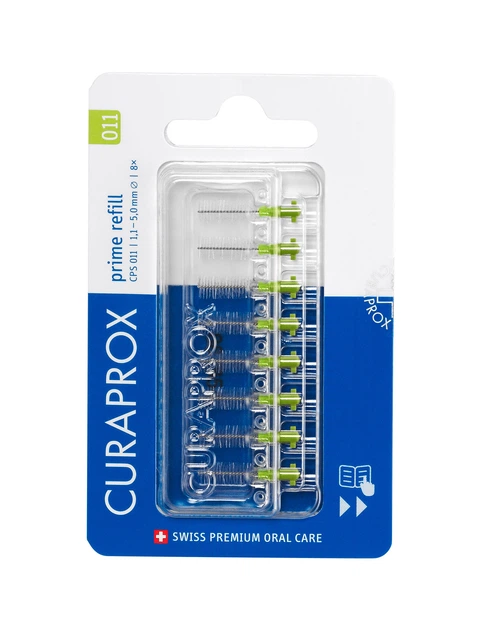Набір міжзубних щіток Curaprox Prime CPS011 Салатовий 8 шт (7612412426557) - зображення 2