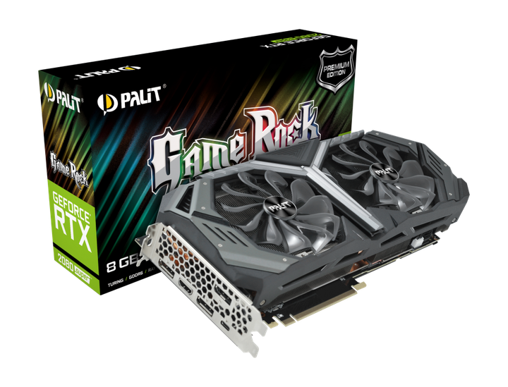 Palit GeForce RTX2080Super 8GB グラフィックボード Відеокарта Palit GeForce RTX 2080 Super GameRock 8Gb DDR6 256-bit