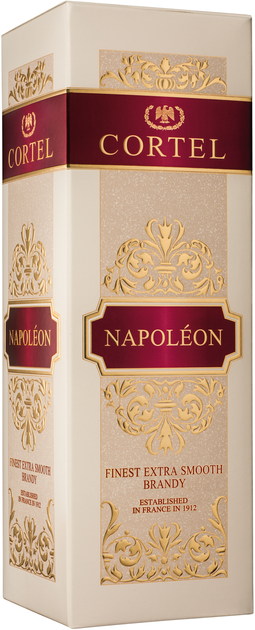 Бренді Gautier Gemaco Cortel Napoleon 0.7 л 40% у подарунковій упаковці (3269551452844) - зображення 1
