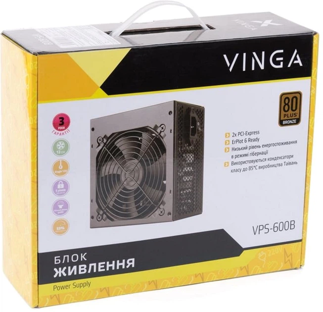 Блок питания Vinga 600W (VPS-600B) - изображение 11