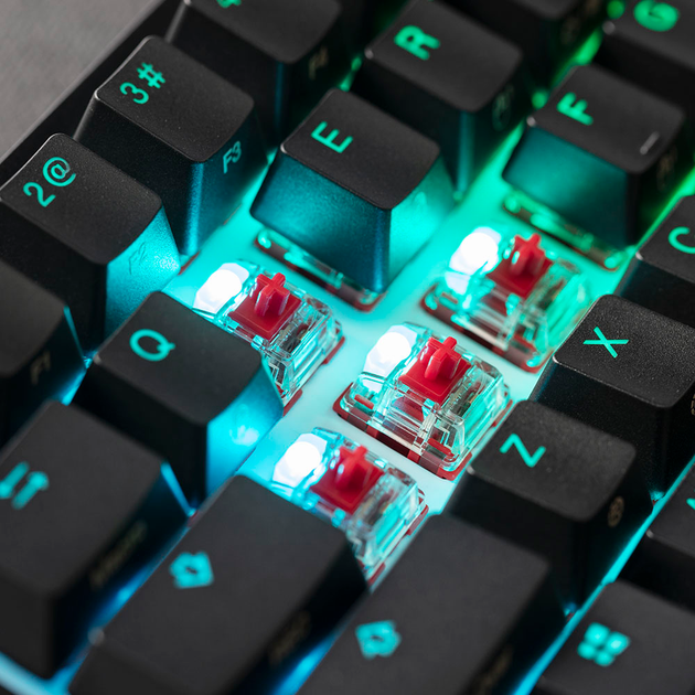Клавиатура проводная HyperX x Ducky One 2 Mini USB Black/Red (HKBDXM-1C-US/G) - изображение 10