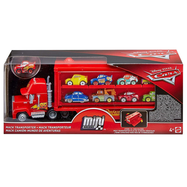 Disney pixar cars mini store racers mack transporter