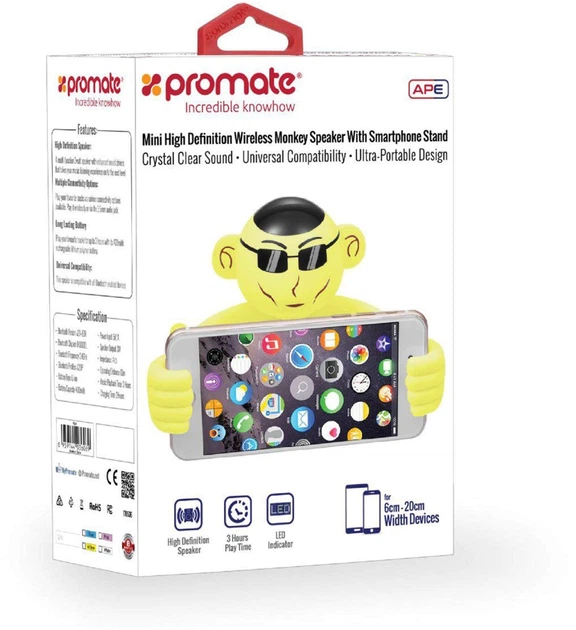 Портативна колонка Promate Ape 3W White (DOCAPEWH) - зображення 9