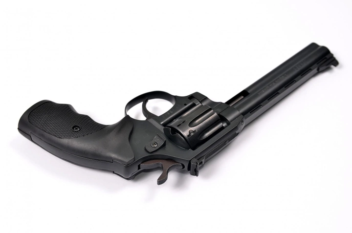 Револьвер під патрон Флобера Safari RF-461 cal. 4 мм пластикова рукоятка, BLACK CERAKOTE - зображення 2