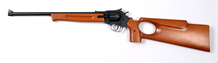 Револьверна гвинтівка під патрон Флобера Safari SPORT cal. 4 мм стовбур 43 см, буковий приклад - зображення 1