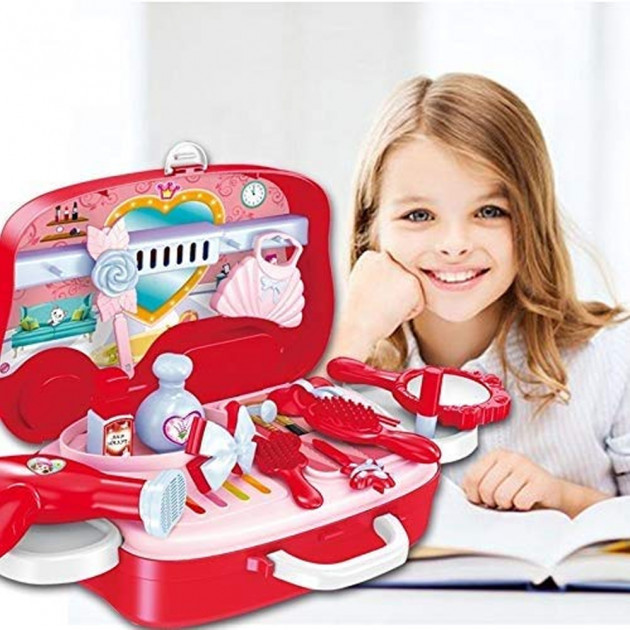 Детский игровой набор Салон красоты в чемоданчике Happy dresser Розовый ...