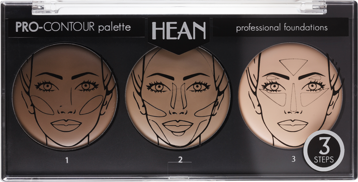 Палитра для контуринга лица Hean Pro-contour palette 15 г ...