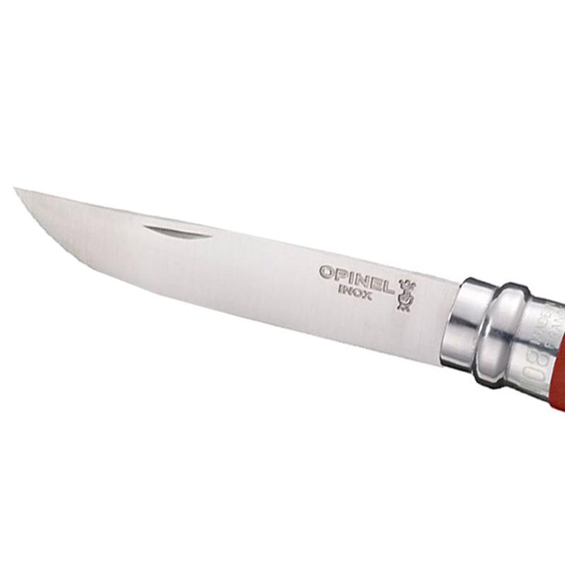 Нож складной Opinel №8 Inox (длина: 190мм лезвие: 85мм) красный в блистере - изображение 2