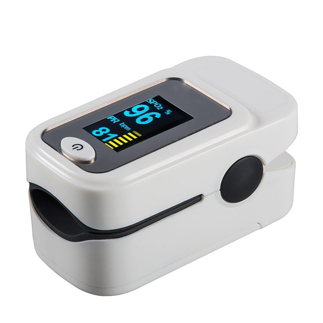 Пульсоксиметр на палец YKD Tehnology X004 для измерения пульса и сатурации крови Pulse Oximeter с батарейками - изображение 1