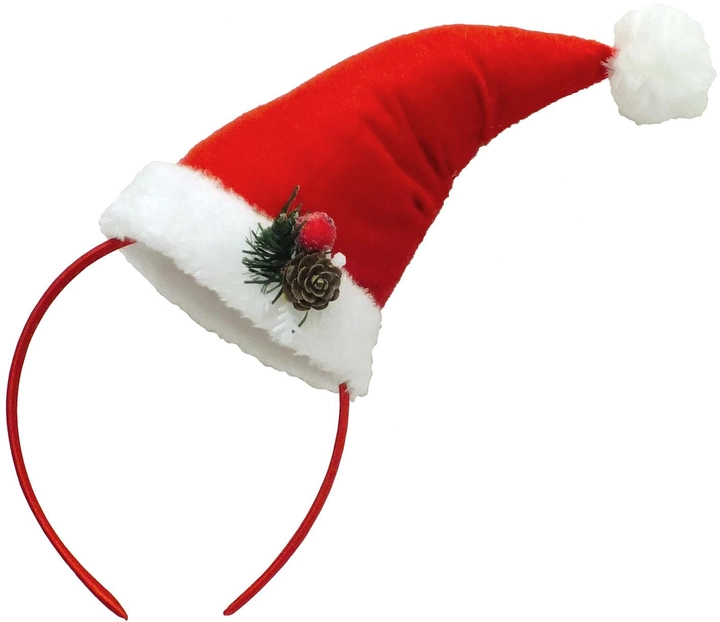 Колпак Seta Decor Санта Клаус с шишками 16-923 Красно-белый (2000044206015) 