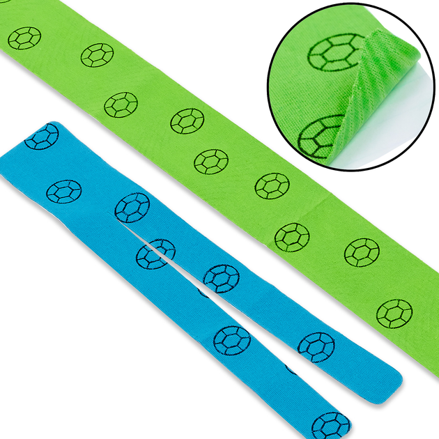 Набір Кинезио тейп преднарезанный LEG (Kinesio tape) /2 еластичний пластир (тип V-15см, тип I-58,5 см) - зображення 1