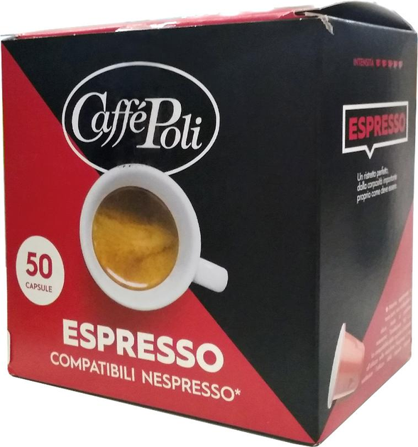 Акція на Кава в капсулах Caffe Poli Espresso 5.2 г х 50 шт. від Rozetka