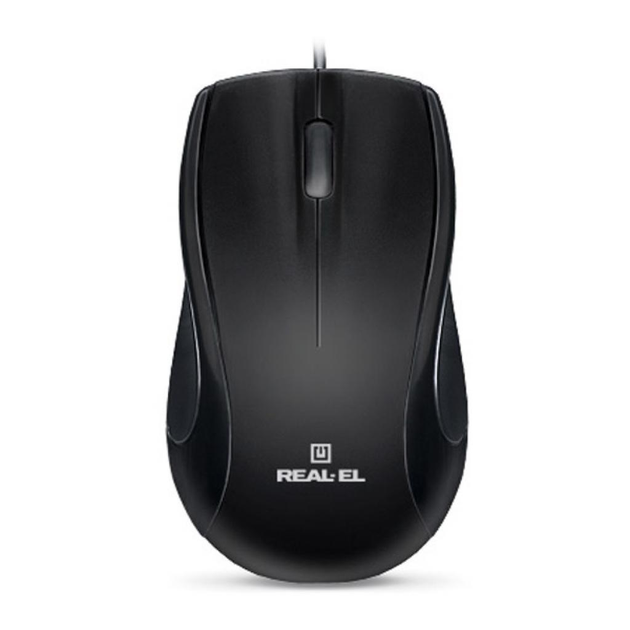 Мышка REAL-EL RM-250 USB+PS/2, black - изображение 3