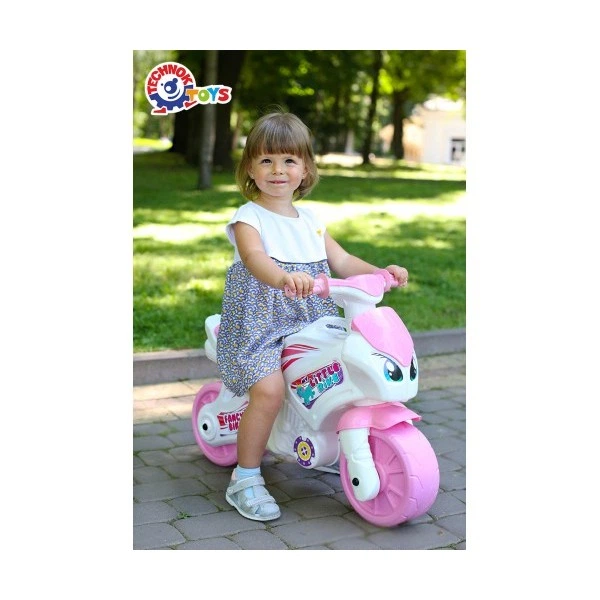 Беговел для девочки "Little bike" белый ТехноК - изображение 5