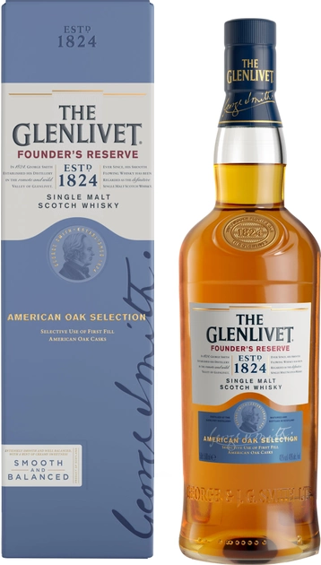 Віскі The Glenlivet Founder's Reserve 0.5 л 40% в подарунковій упаковці (5000299621226) - зображення 1