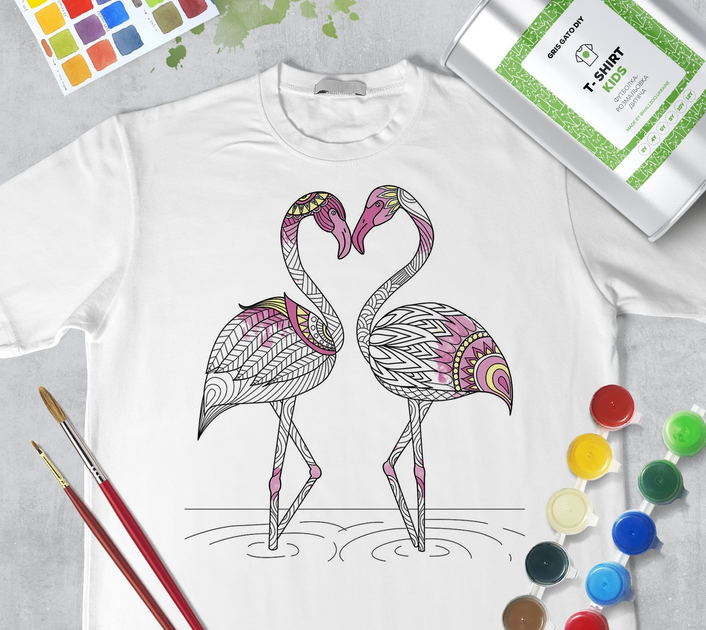Фламинго раскраска для детей