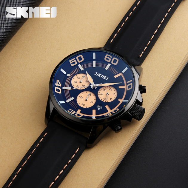 Skmei 9154 Chronograph 0025 3Bar Black