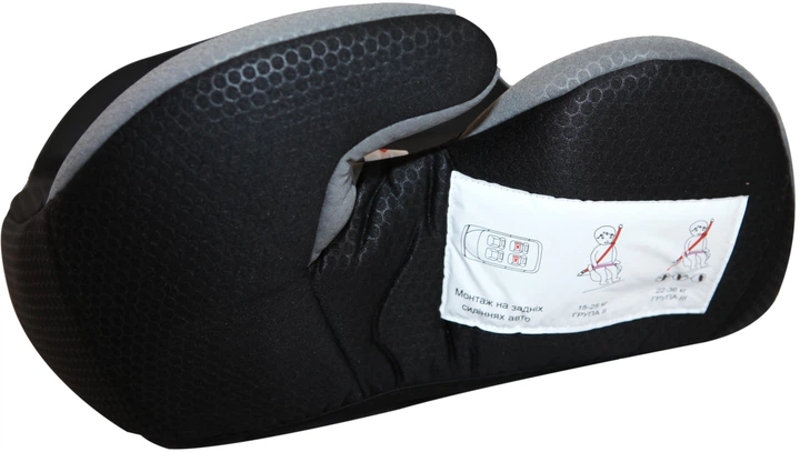 Автокресло-бустер Happy Baby KIM HB605 15-36 кг Black-grey (km9629) - изображение 3