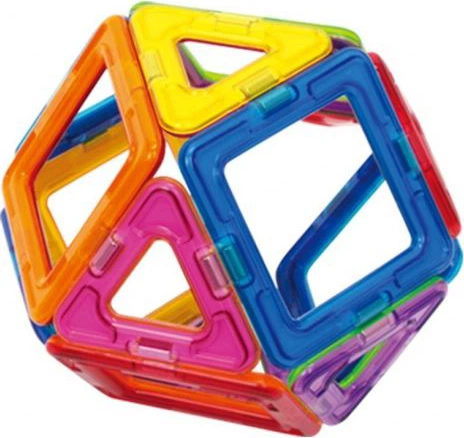 Magnetyczny zestaw konstrukcyjny Magformers Zestaw podstawowy 50 elementów (701006) (8809134360446) - obraz 7