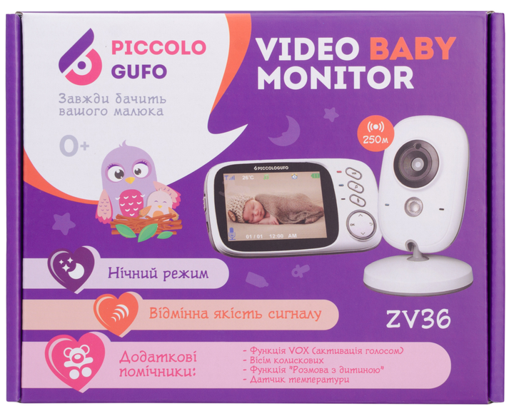 Цифровая видеоняня PICCOLOGUFO (ZV36) (4820221850033) - изображение 9