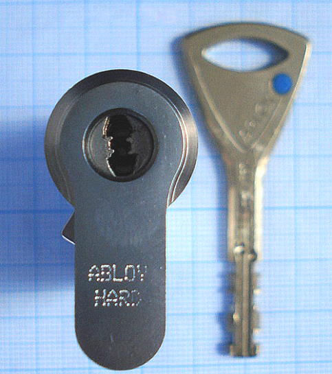 Цилиндр Abloy Protec2 HARD 88 мм (57х31) ключ/ключ хром - изображение 4