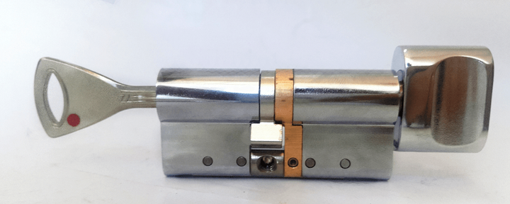 Цилиндр Abloy Protec2 62 мм (31х31Т) ключ/тумблер хром - Фото 4 Цилиндр Abloy Protec2 62 мм (31х31Т) ключ/тумблер хром - изображение 4