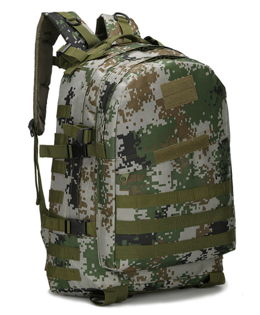 Міський тактичний штурмової військовий рюкзак ForTactic на 35-40литров Зелений піксель - зображення 1