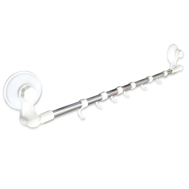 Крючок-вешалка на вакуумной присоске, пластик, хром Ledeme L3705-1