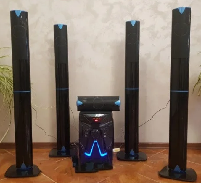 Комплект акустики 5в1 домашний кинотеатр ERAEAR EV 5 100W (USB/FM-радио/Bluetooth) - Фото 2 Комплект акустики 5в1 домашний кинотеатр ERAEAR EV 5 100W (USB/FM-радио/Bluetooth) - изображение 2