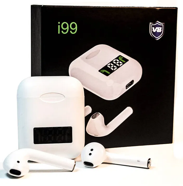 Бездротові блютуз-навушники i99 tws сенсорні Airpods - зображення 2