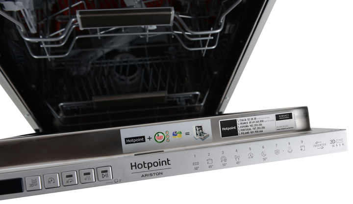 Вбудована посудомийна машина HOTPOINT ARISTON HSIO 3O23 WFE - зображення 12